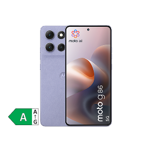 Motorola Moto g86 mit Energieeffizienzklassenzeichen "A"