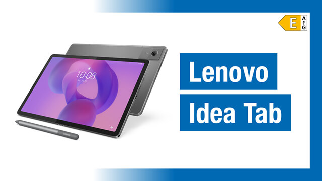 Lenovo Idea Tab mit Stylus, präsentiert in einem modernen Design, ideal für kreative Anwendungen und produktives Arbeiten.